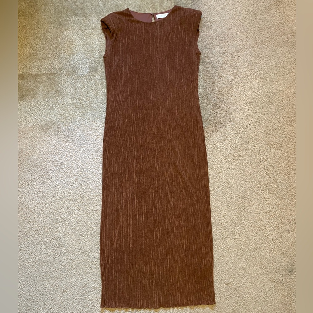 ASTR the Label Plissé Maxi Dress